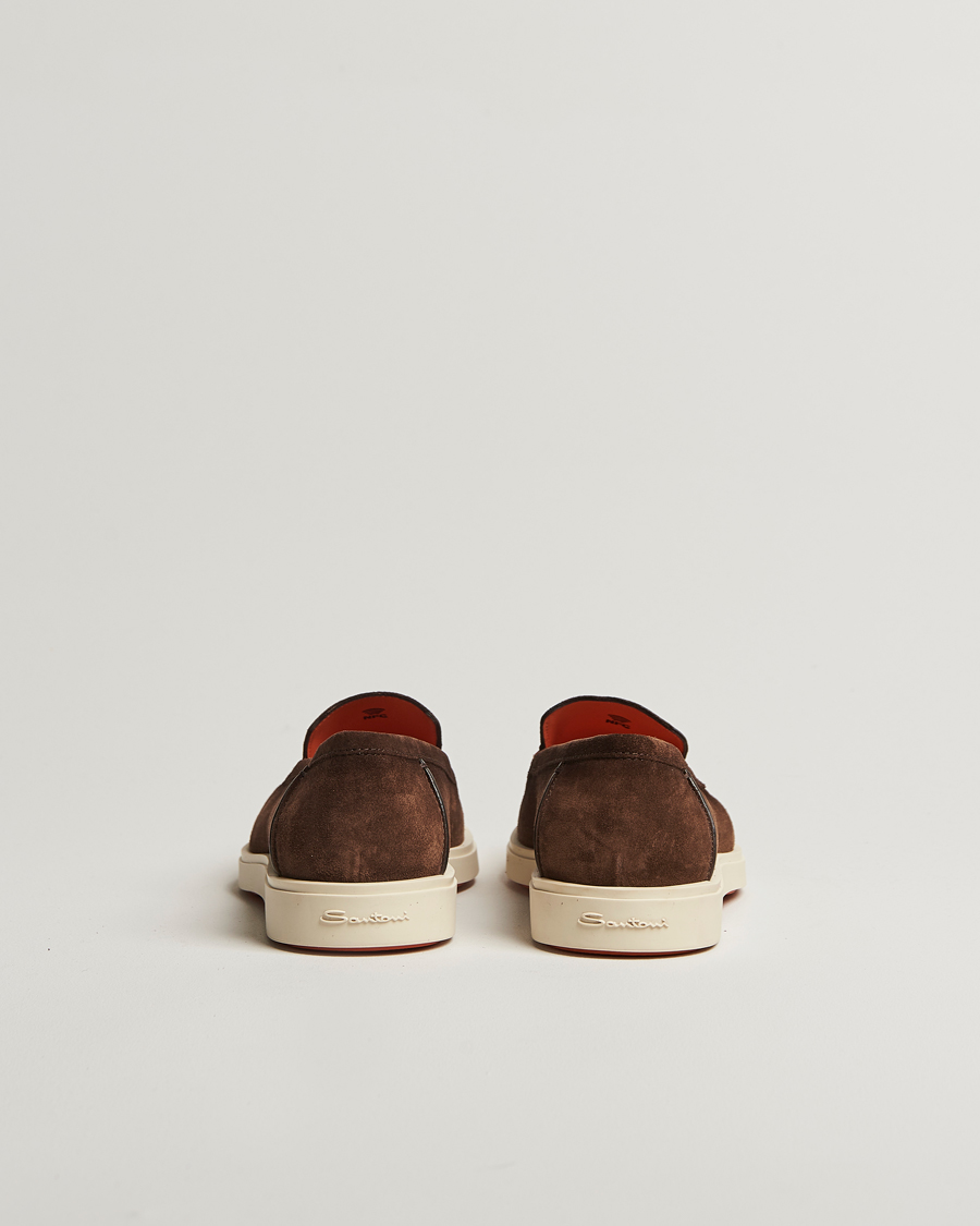 Homme | Santoni Detroit Loafers Brown Suede | Santoni | Detroit Loafers Brown Suede