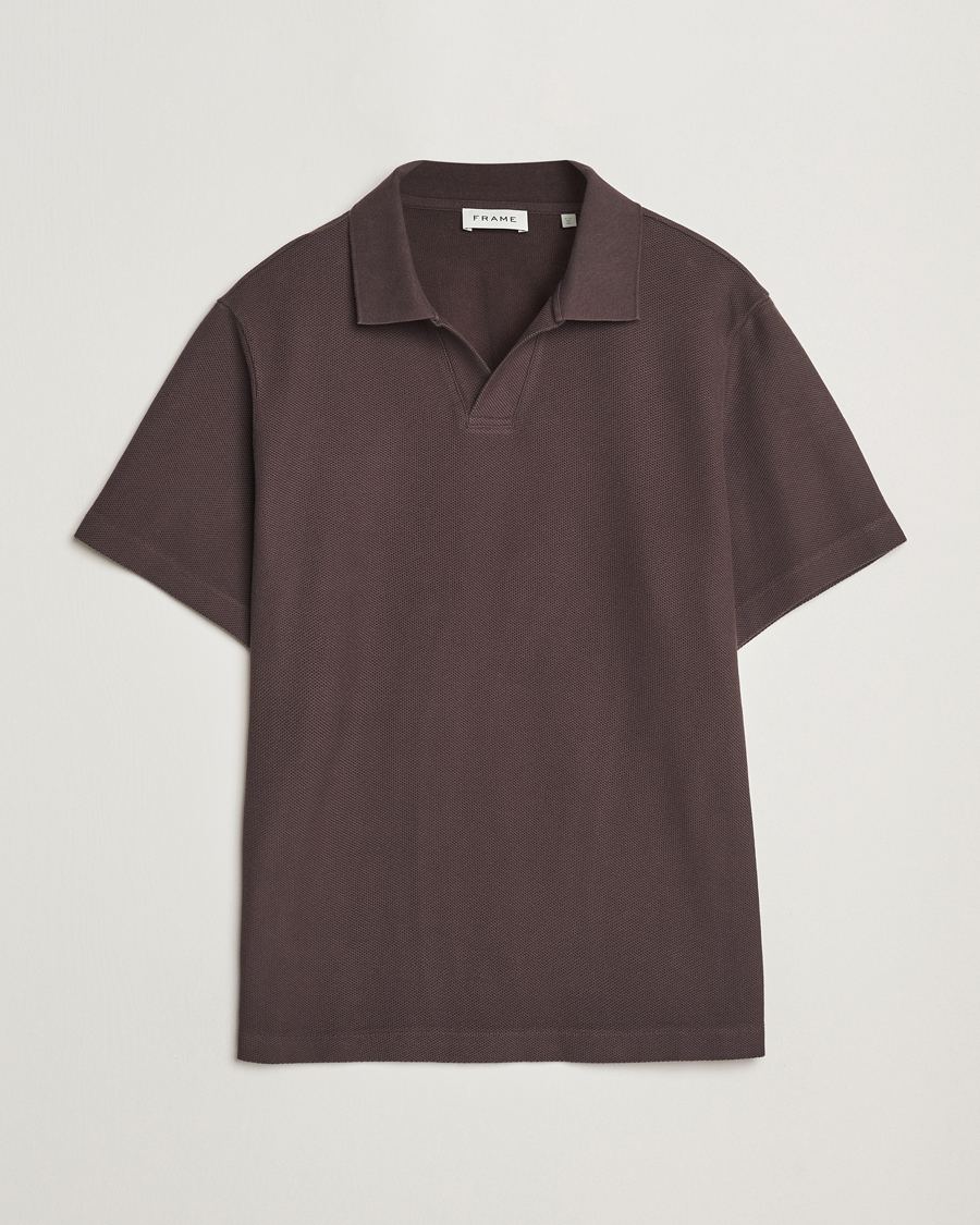 Homme | Polos | FRAME | Jacquard Polo Brown