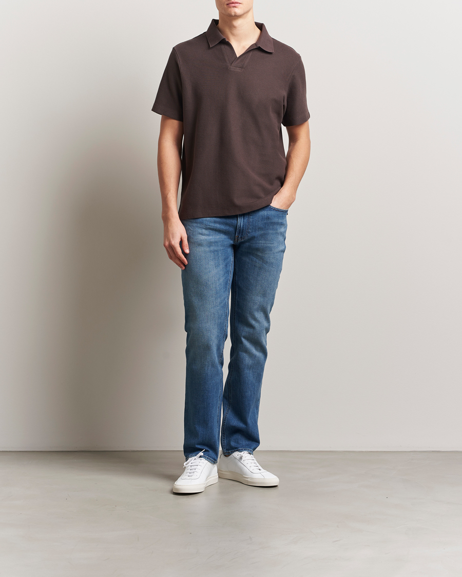 Homme | Polos | FRAME | Jacquard Polo Brown