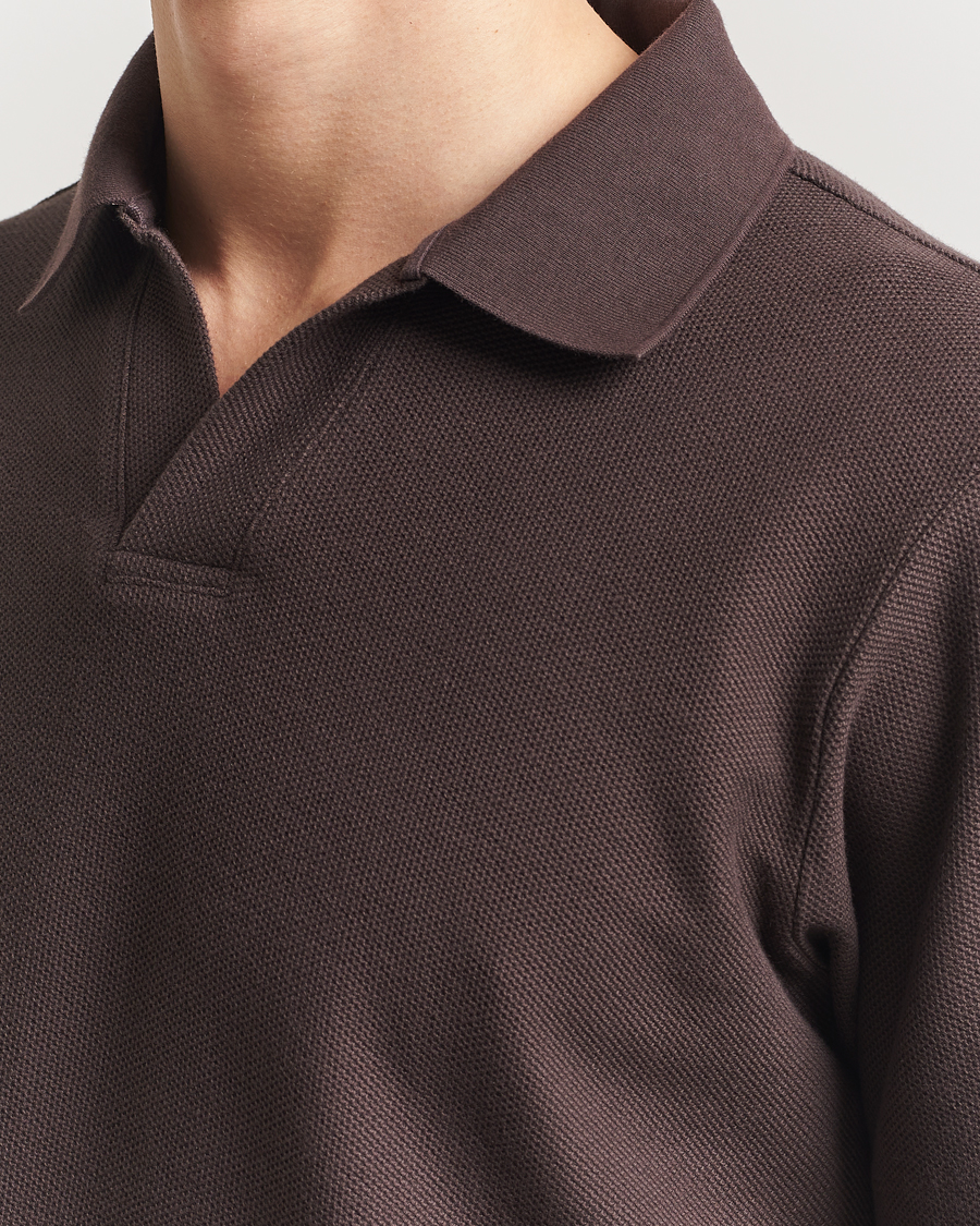 Homme | Polos | FRAME | Jacquard Polo Brown