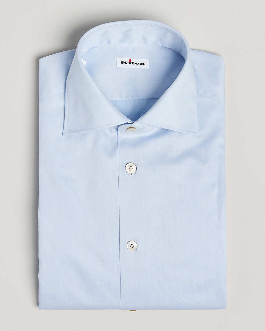 Homme | Chemises | Kiton | Slim Fit Dress Shirt Light Blue