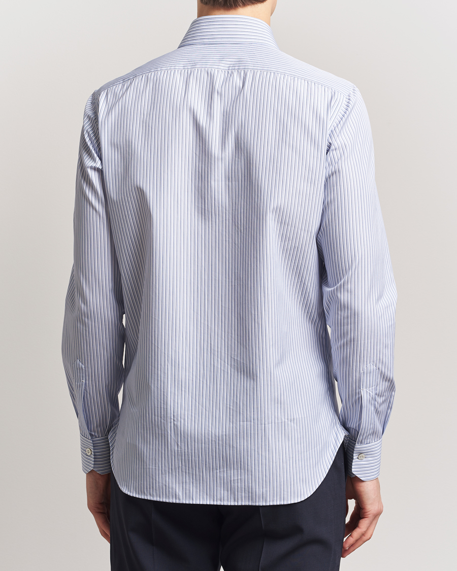 Homme | Chemises | Kiton | Slim Fit Dress Shirt Light Blue Stripe