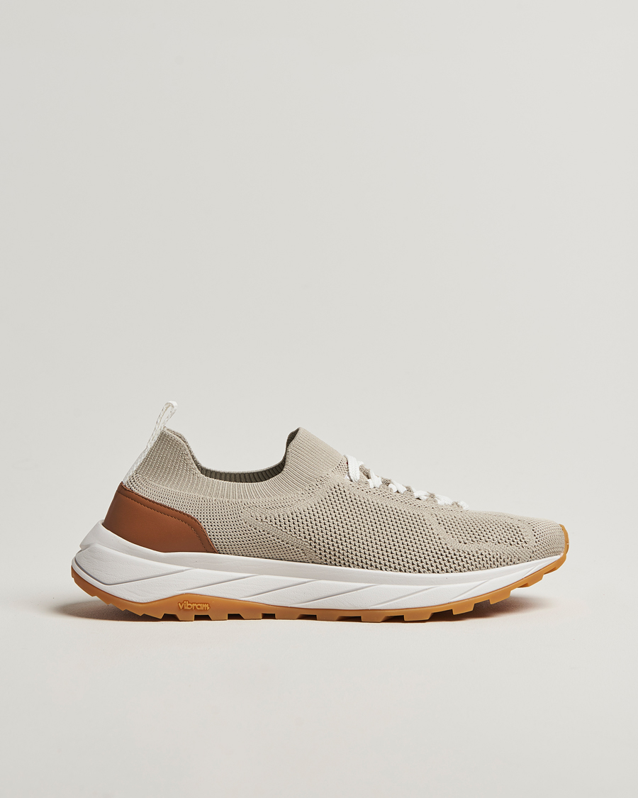 Homme | Kiton Mesh Running Sneakers Beige | Kiton | Mesh Running Sneakers Beige