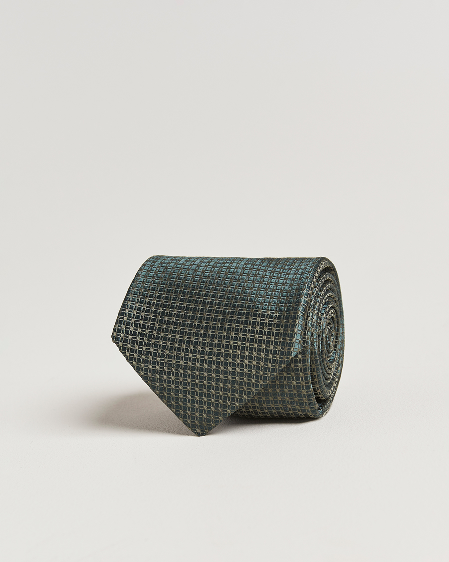 Homme | Kiton Structured Silk Tie Dark Green | Kiton | Structured Silk Tie Dark Green