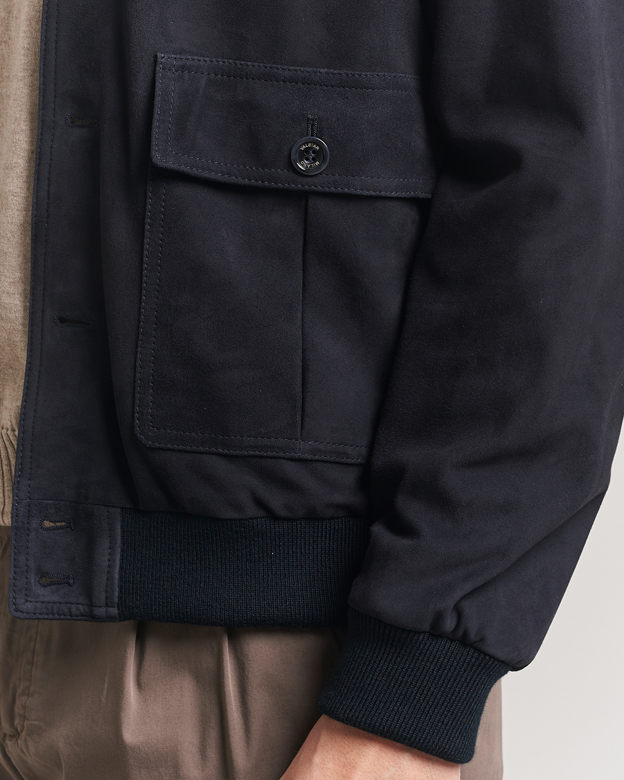 Homme | Manteaux Et Vestes | Valstar | Valstarino Suede Jacket Navy