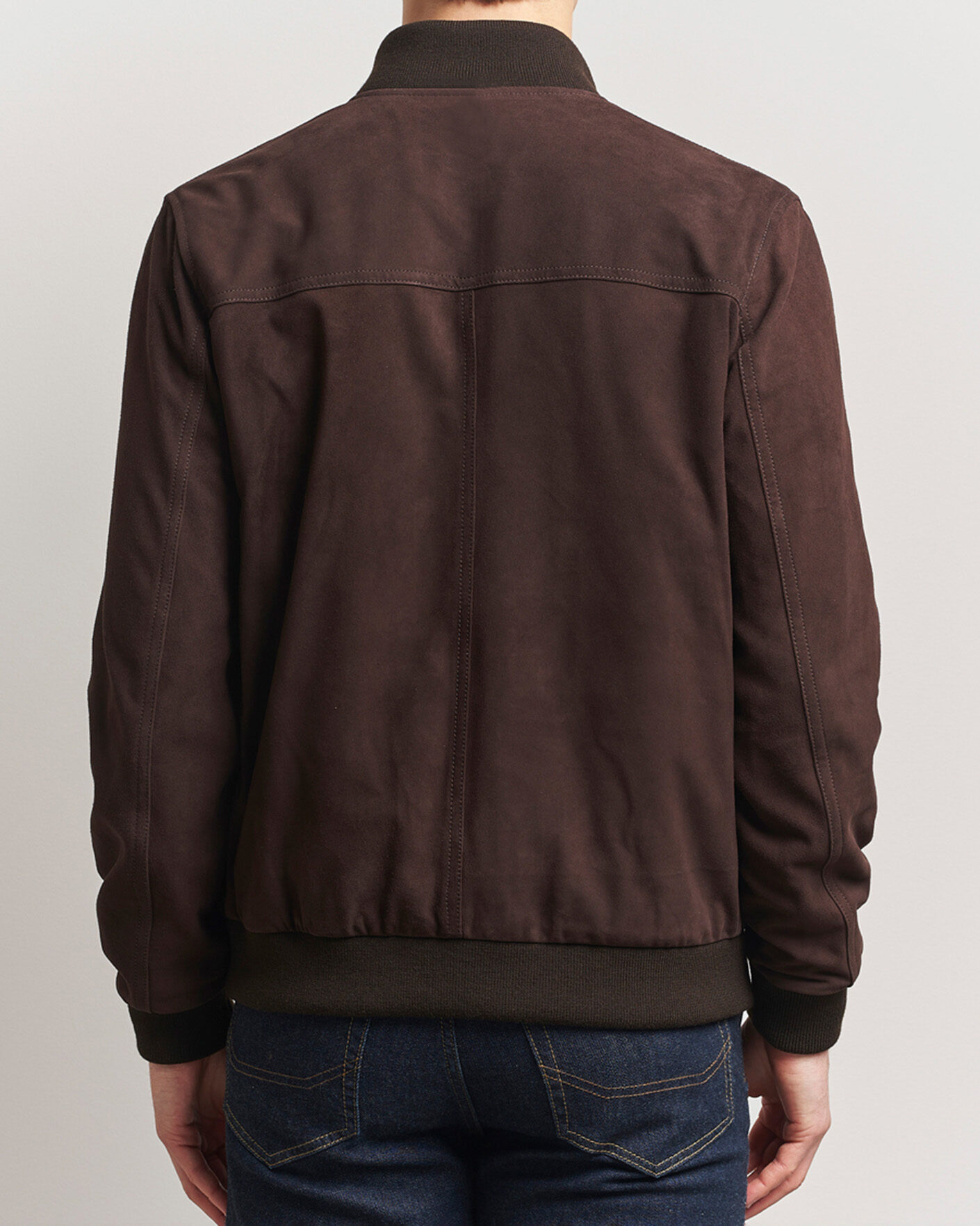 Homme | Manteaux Et Vestes | Valstar | Valstarino Suede Jacket Dark Brown