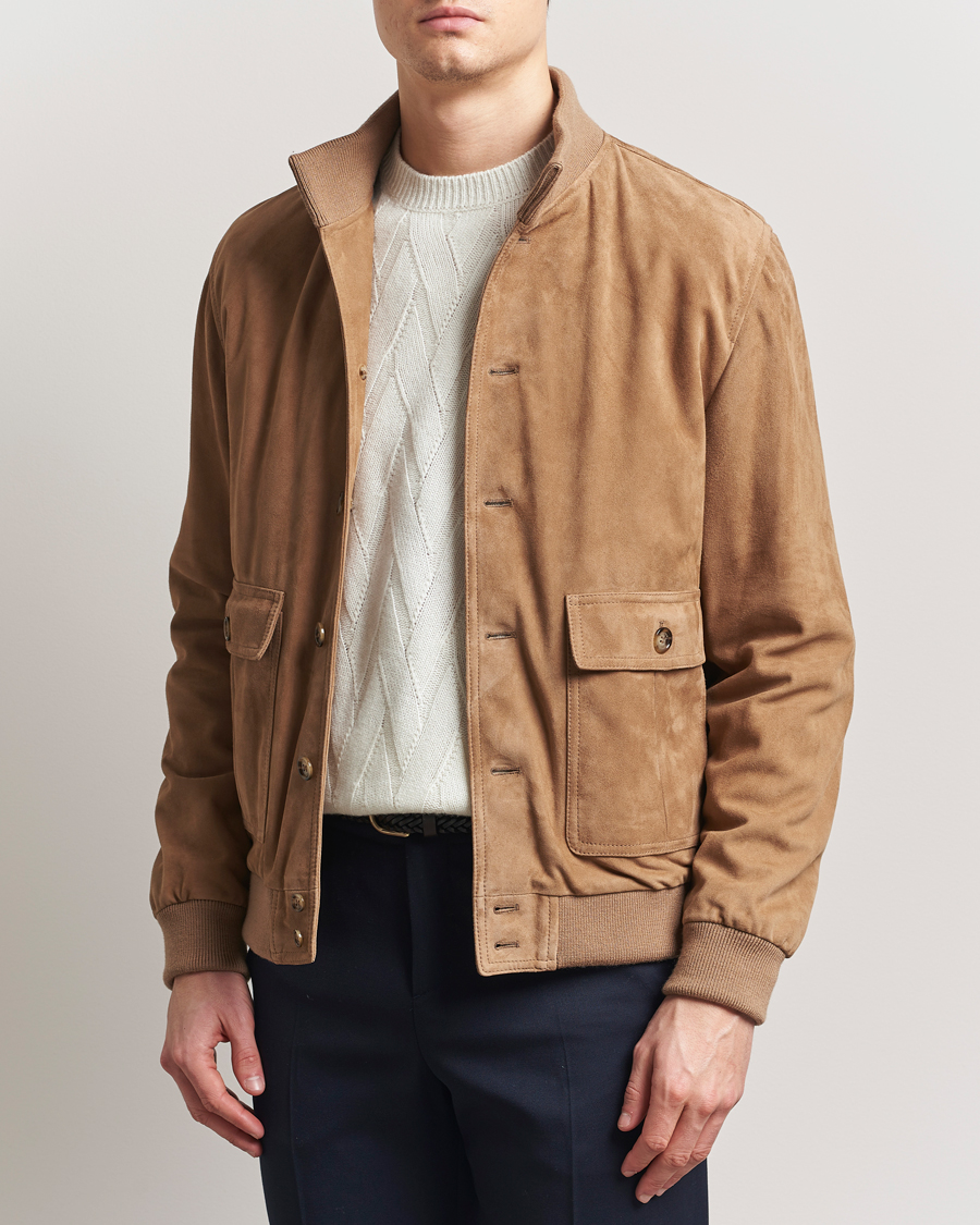 Homme | Manteaux Et Vestes | Valstar | Valstarino Suede Jacket Arachide