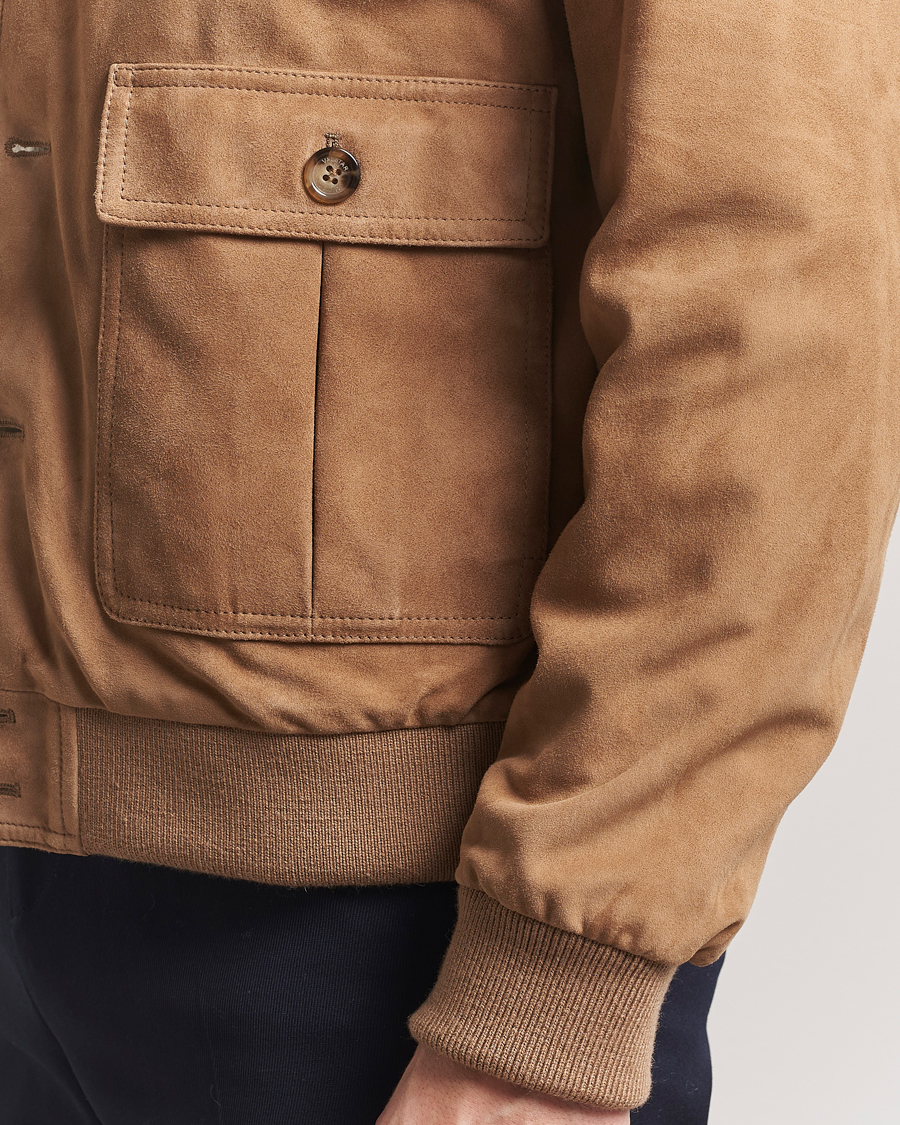 Homme | Manteaux Et Vestes | Valstar | Valstarino Suede Jacket Arachide