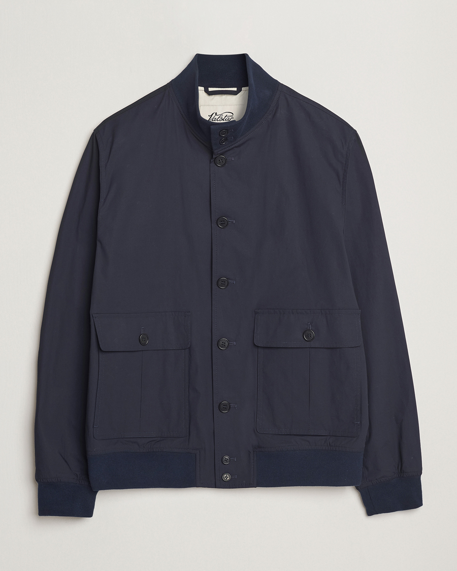 Homme | Manteaux Et Vestes | Valstar | Valstarino Lightweight Cotton Jacket Navy