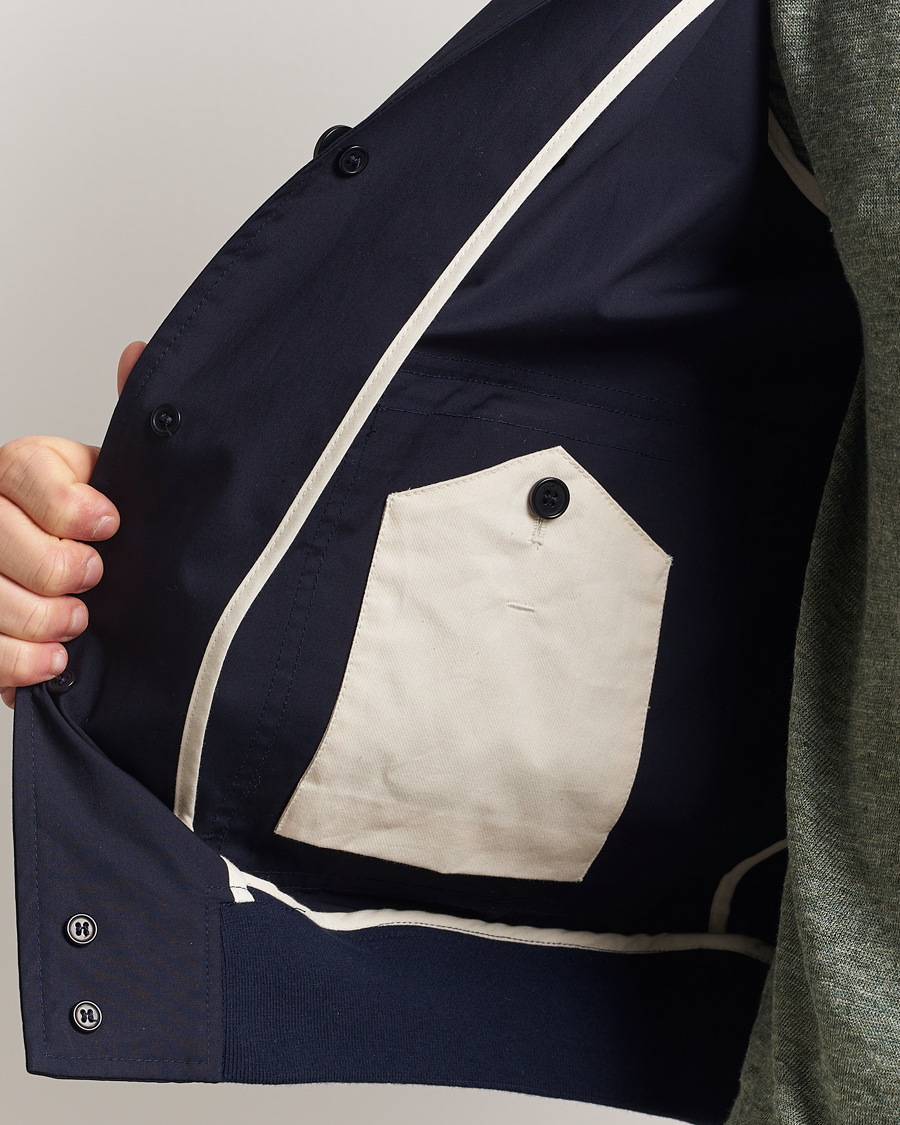 Homme | Manteaux Et Vestes | Valstar | Valstarino Lightweight Cotton Jacket Navy