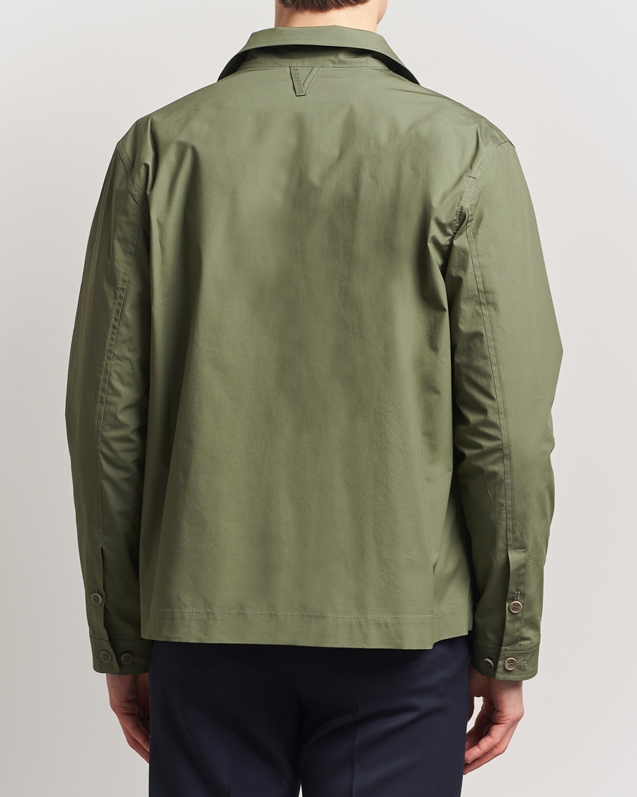 Homme | Manteaux Et Vestes | Valstar | Cotton Poplin Shirt Jacket Green