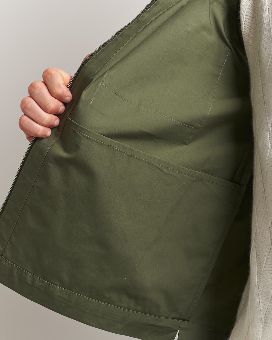 Homme | Manteaux Et Vestes | Valstar | Cotton Poplin Shirt Jacket Green