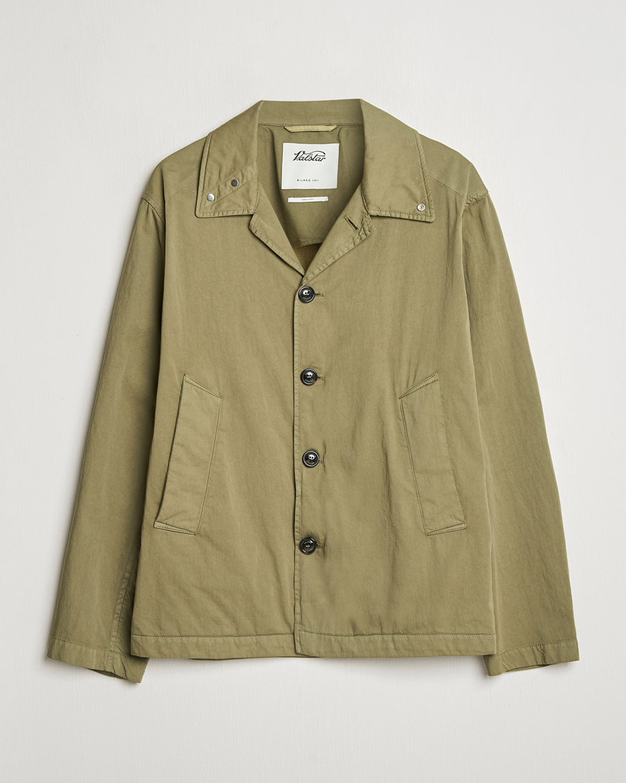 Homme | Manteaux Et Vestes | Valstar | Garment Dyed Cotton Jacket Military Green