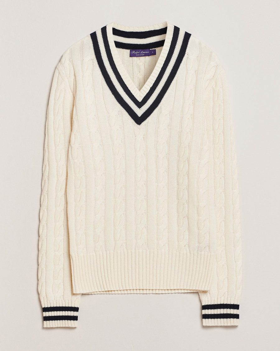 Homme | Pulls Et Tricots | Ralph Lauren Purple Label | Cashmere Crickett Sweater Cream