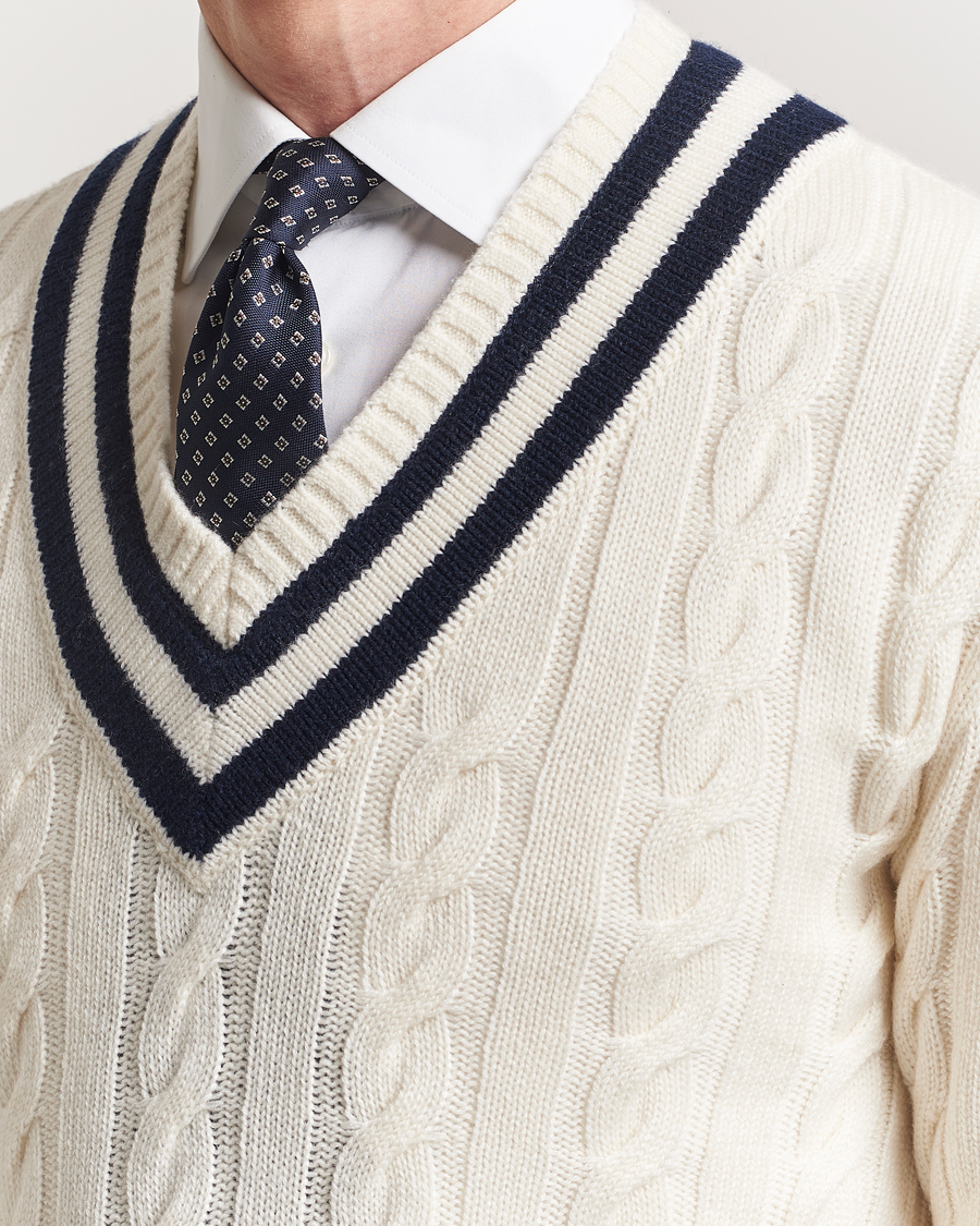 Homme | Pulls Et Tricots | Ralph Lauren Purple Label | Cashmere Crickett Sweater Cream