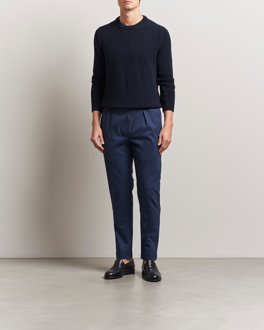 Homme | Pantalons | Ralph Lauren Purple Label | Soft Cotton Drawstring Pants Navy