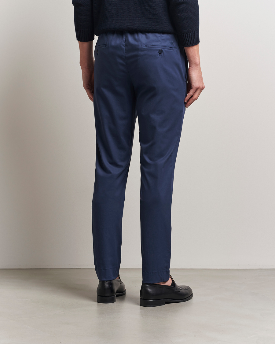Homme | Pantalons | Ralph Lauren Purple Label | Soft Cotton Drawstring Pants Navy