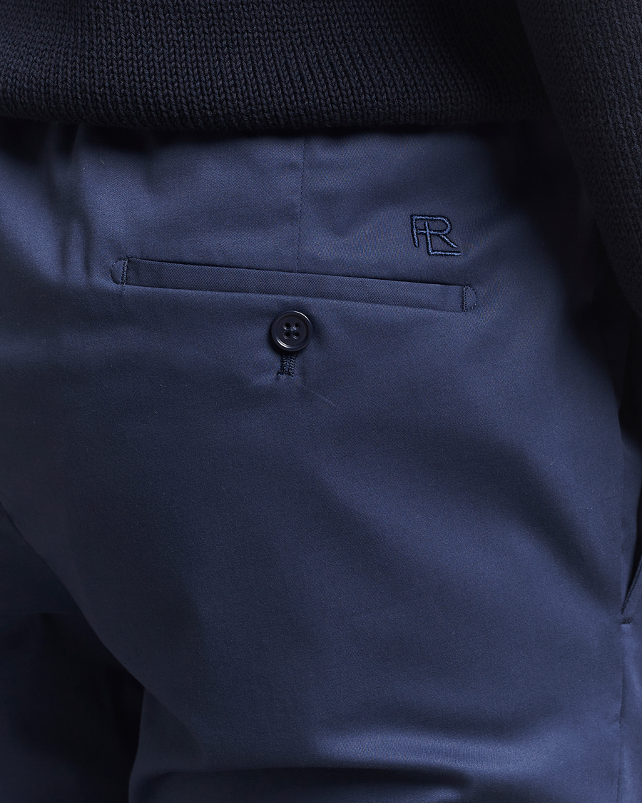 Homme | Pantalons | Ralph Lauren Purple Label | Soft Cotton Drawstring Pants Navy
