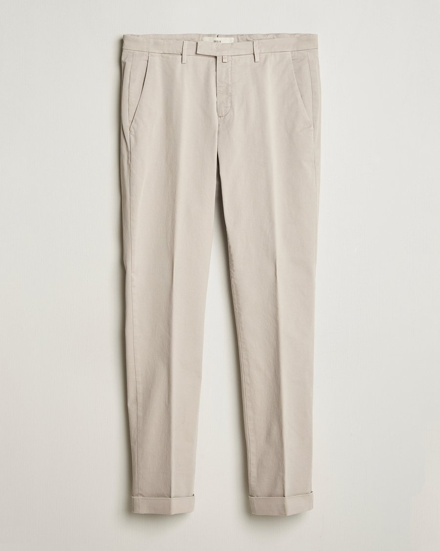 Homme | Pantalons | Briglia 1949 | Slim Fit Cotton Stretch Chino Beige