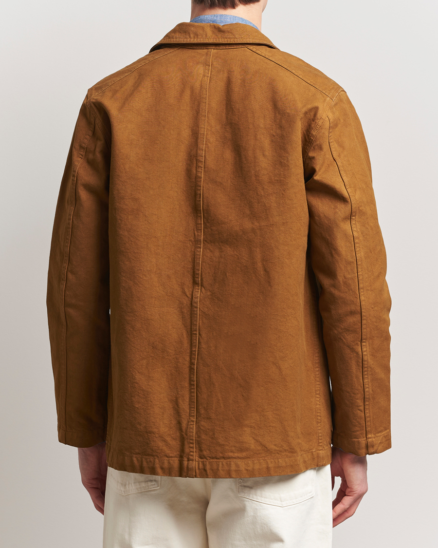 Homme | Manteaux Et Vestes | Drake's | Duck Cotton Canvas Chore Jacket Tobacco