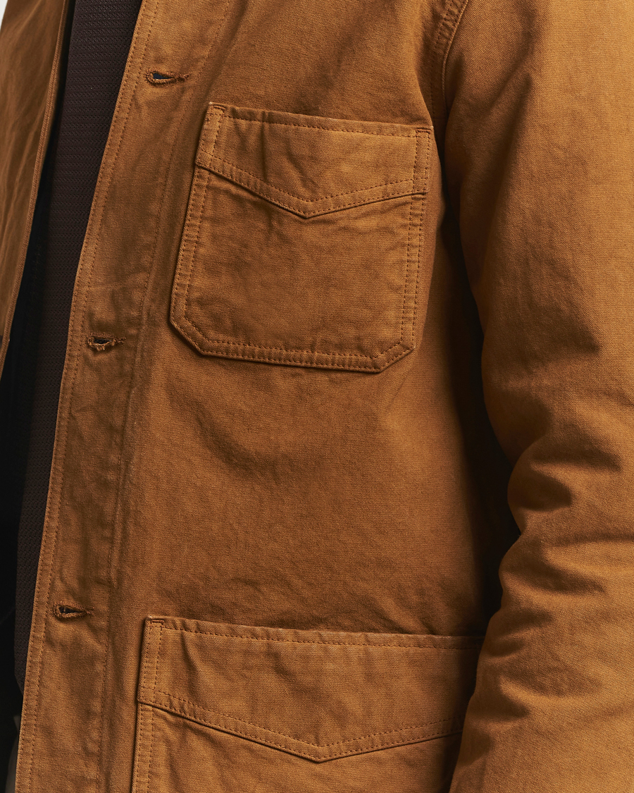 Homme | Manteaux Et Vestes | Drake's | Duck Cotton Canvas Shore Jacket Tobacco