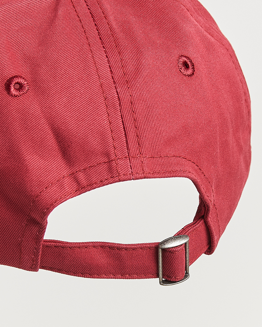 Homme | Drake's Stem Flower Baseball Cap Maroon | Drake's | Stem Flower Baseball Cap Maroon