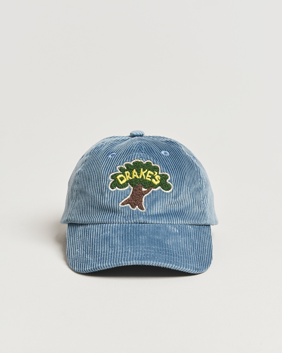 Homme | Drake's Drake´s Tree Baseball Cap Cornflower Blue | Drake's | Drake´s Tree Baseball Cap Cornflower Blue