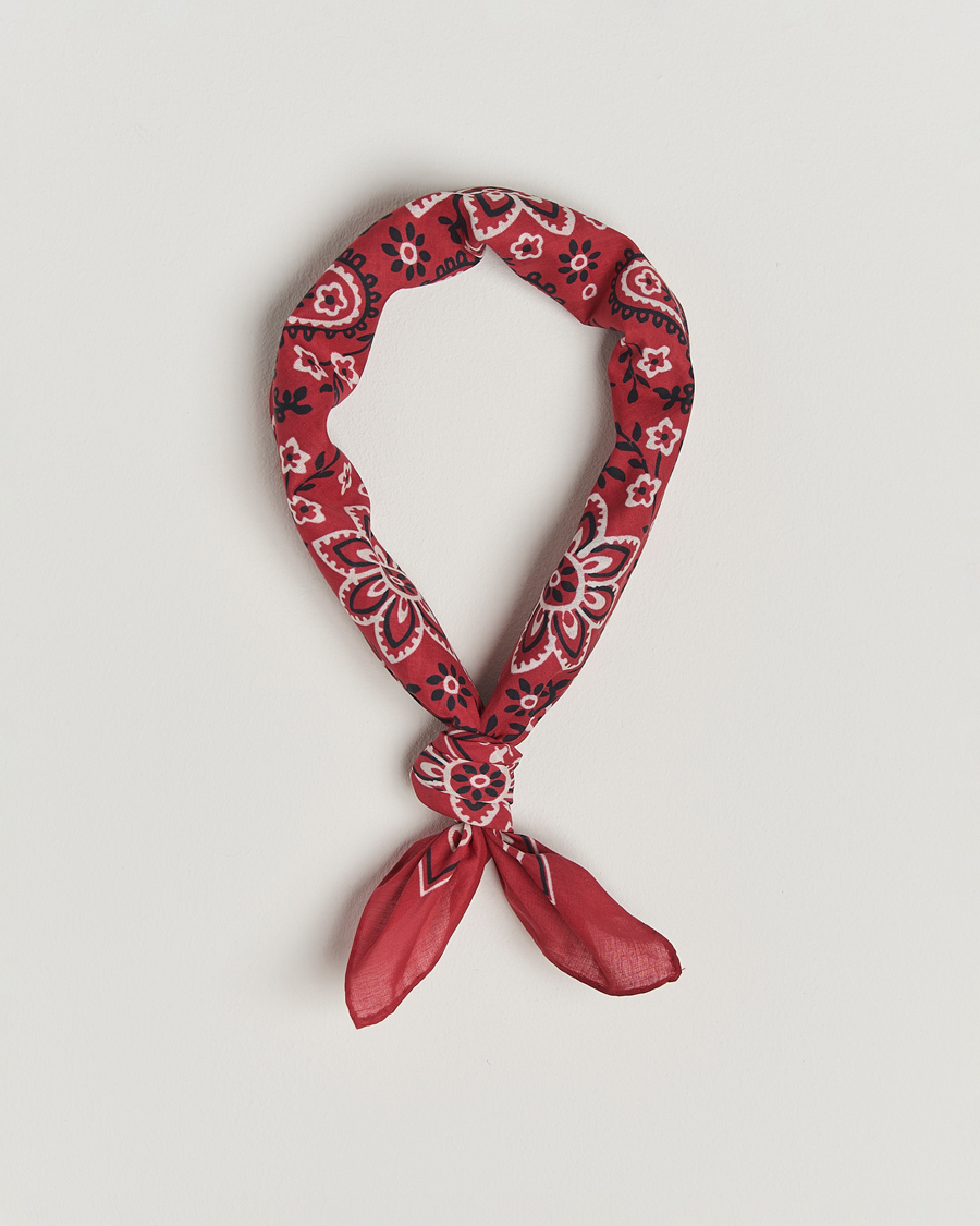 Homme | Drake's Classic Paisley Bandana Red | Drake's | Classic Paisley Bandana Red
