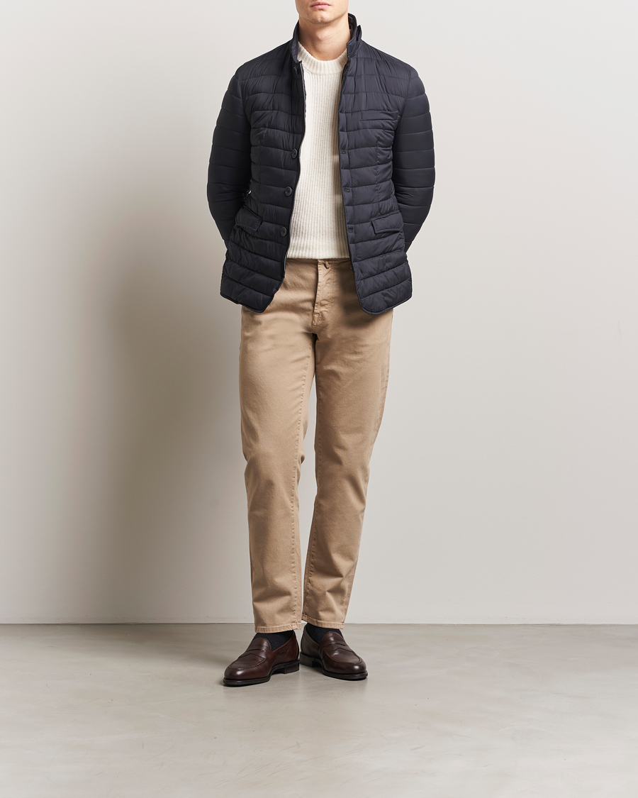 Homme | Manteaux Et Vestes | Herno | Nuage Matt Nylon Blazer Navy