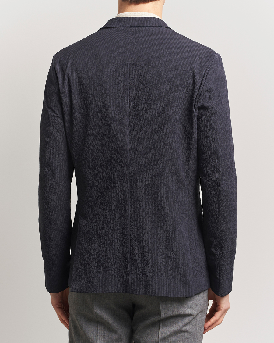 Homme | Blazers | Herno | Seersucker Blazer Navy
