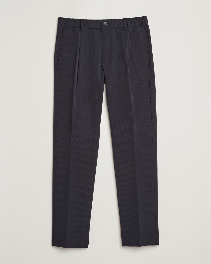 Homme | Pantalons | Herno | Seersucker Drawstring Pants Navy
