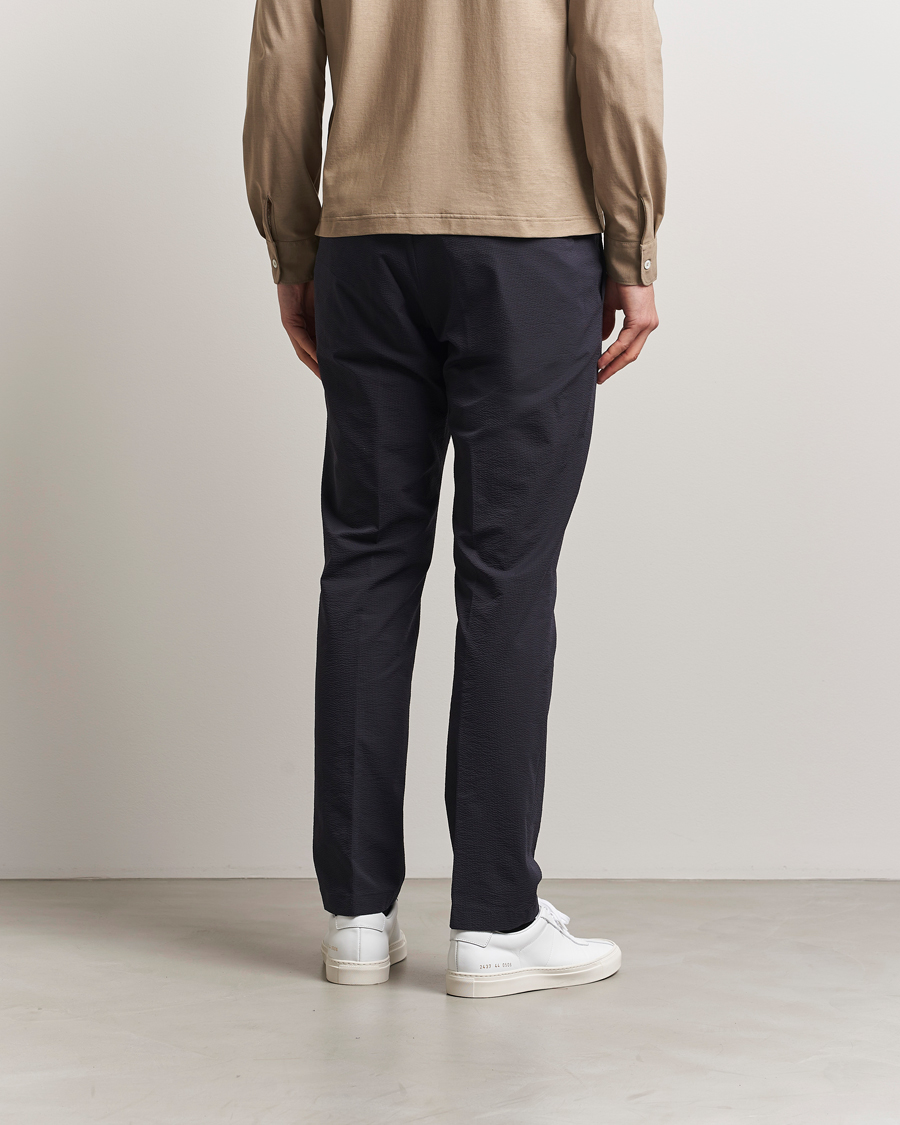 Homme | Pantalons | Herno | Seersucker Drawstring Pants Navy