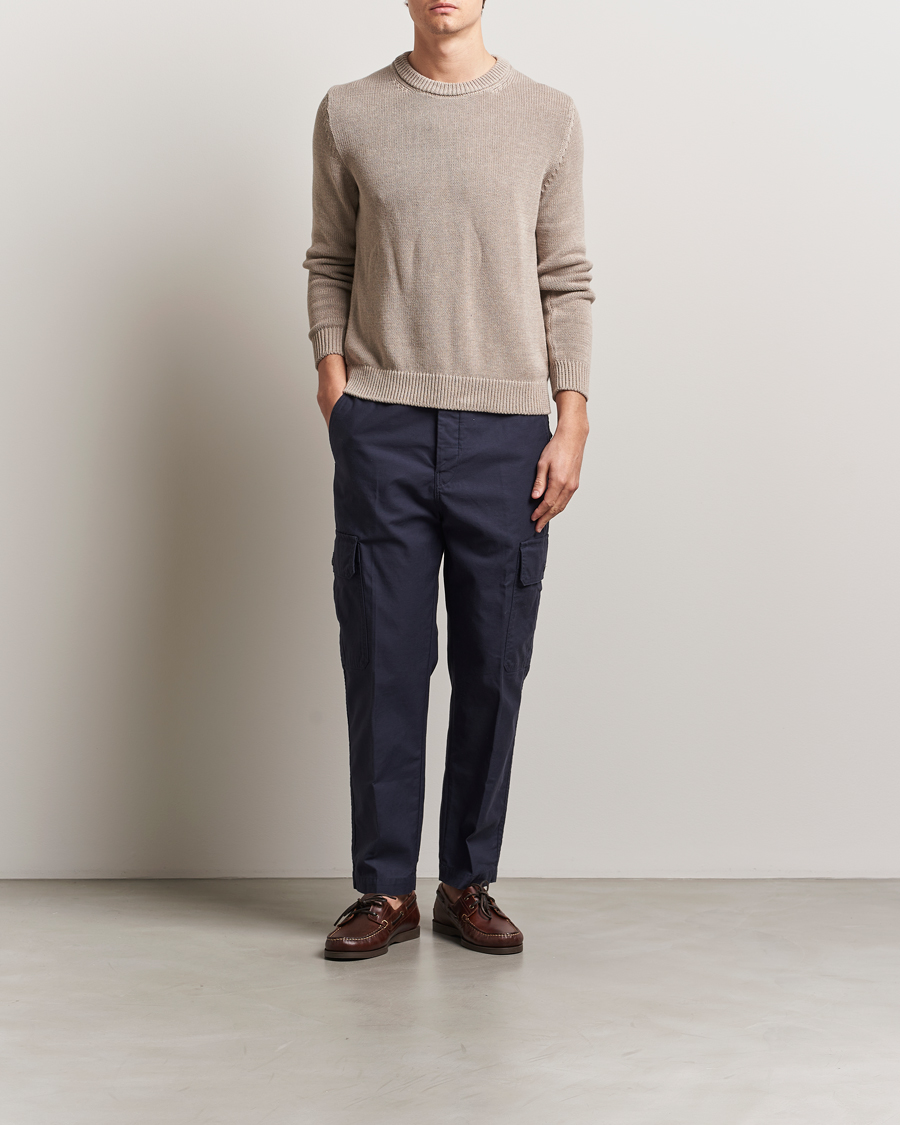 Homme | Pantalons | Incotex | Regular Fit Cargo Pants Navy
