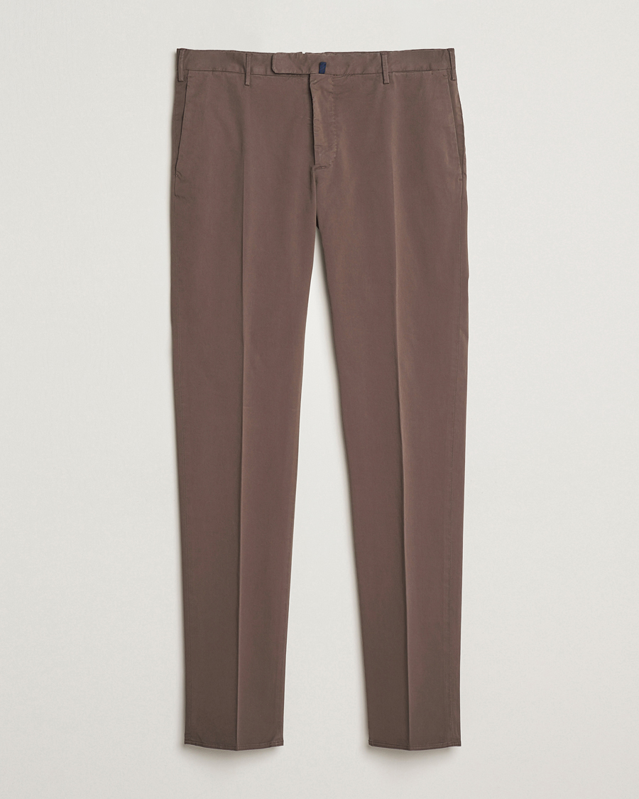 Homme | Pantalons | Incotex | Slim Fit Comfort Chinos Brown