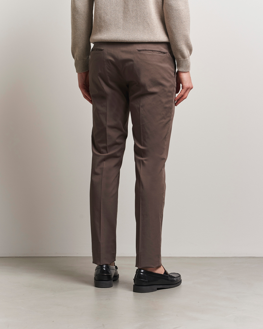 Homme | Pantalons | Incotex | Slim Fit Comfort Chinos Brown