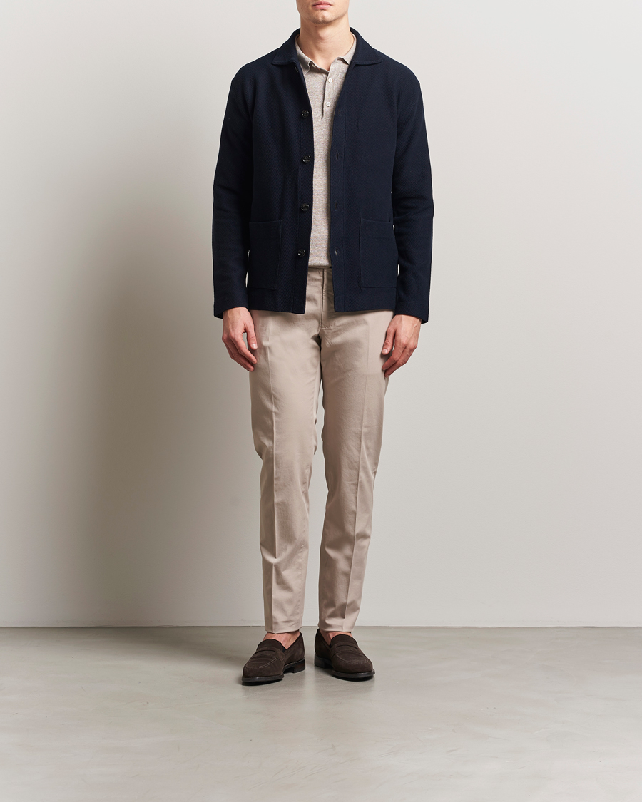Homme | Pantalons | Incotex | Slim Fit Comfort Chinos Light Beige