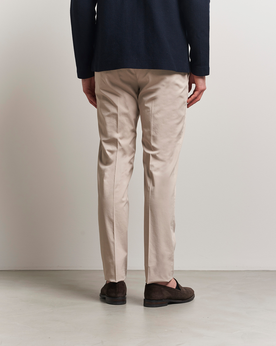 Homme | Pantalons | Incotex | Slim Fit Comfort Chinos Light Beige