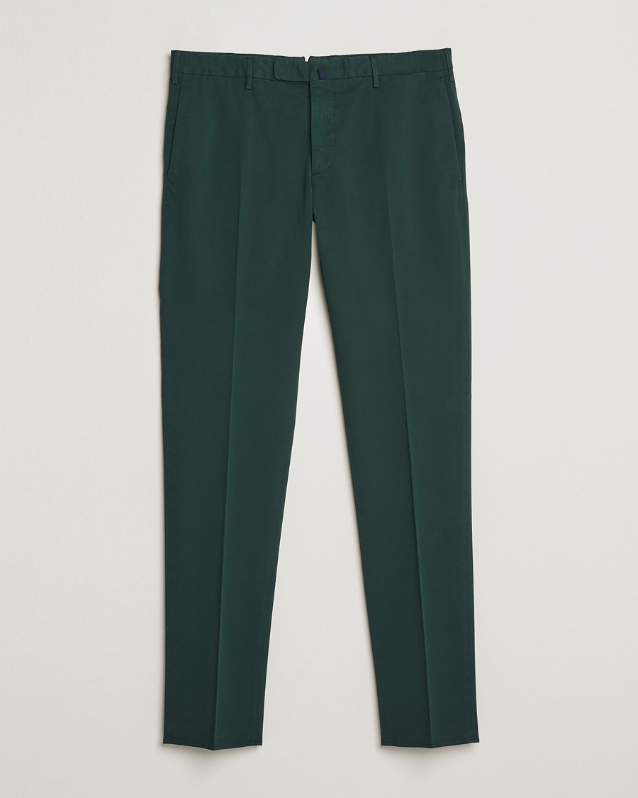 Homme | Pantalons | Incotex | Slim Fit Comfort Chinos Dark Green