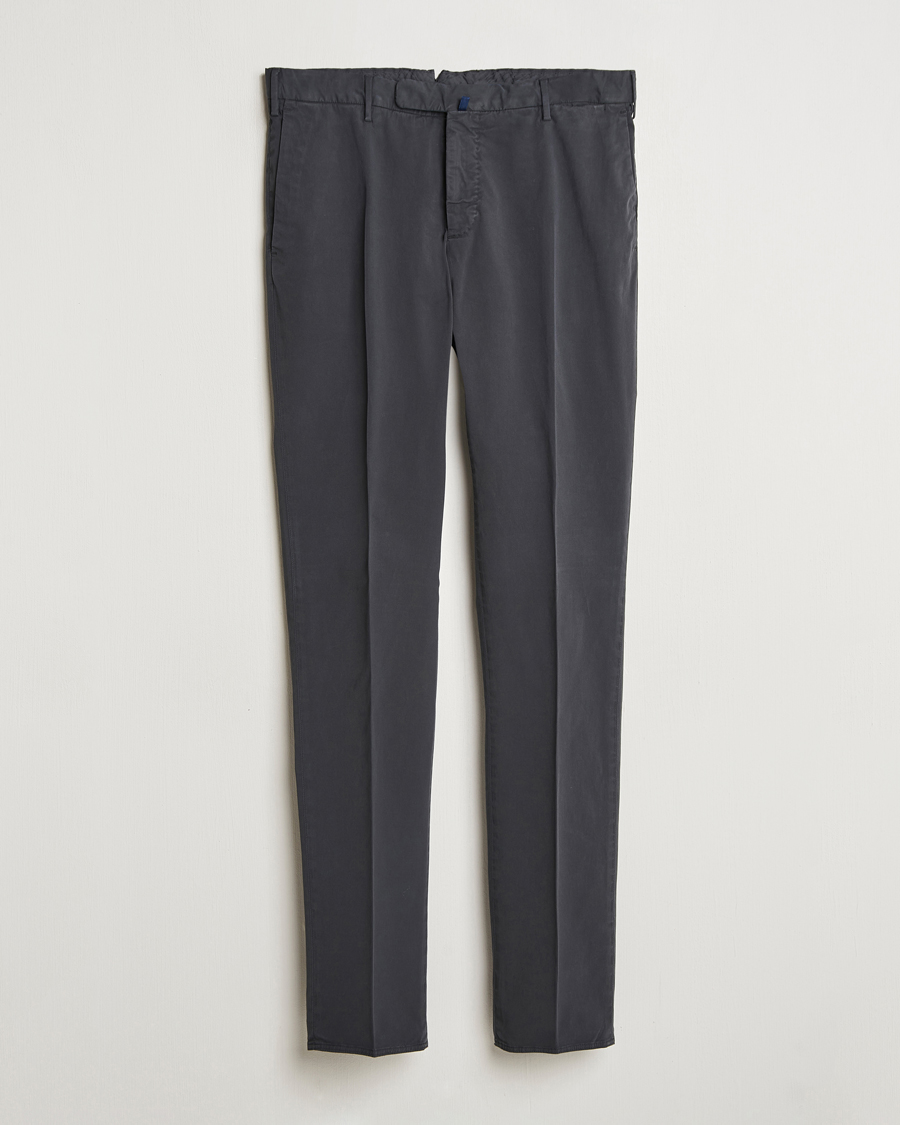 Homme | Pantalons | Incotex | Slim Fit Comfort Chinos Dark Grey