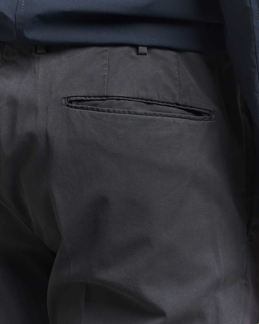 Homme | Pantalons | Incotex | Slim Fit Comfort Chinos Dark Grey
