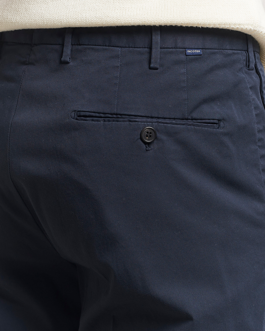 Homme | Pantalons | Incotex | Regular Fit Comfort Chinos Navy