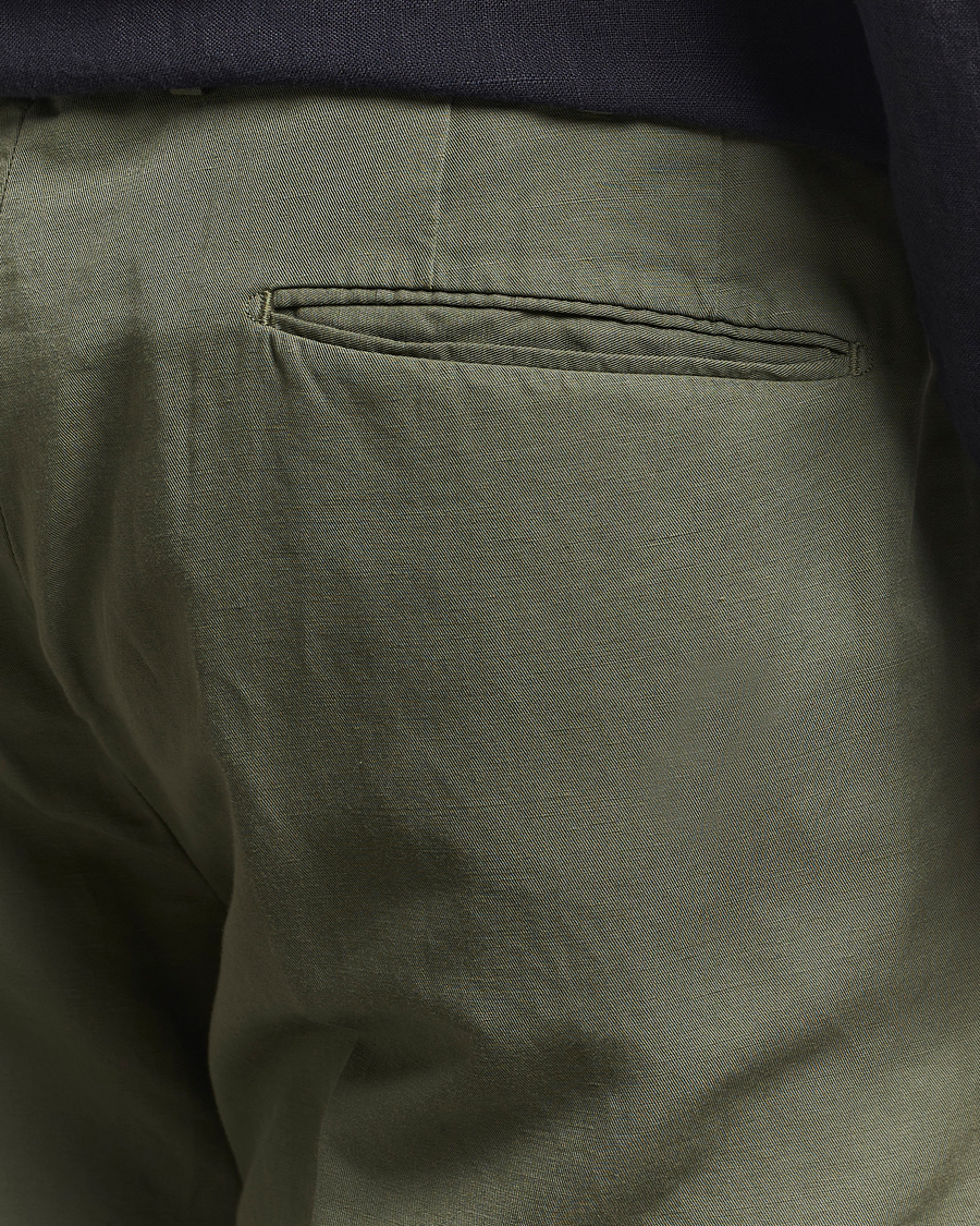 Homme | Pantalons | Incotex | Slim Fit Chinolino Trousers Green