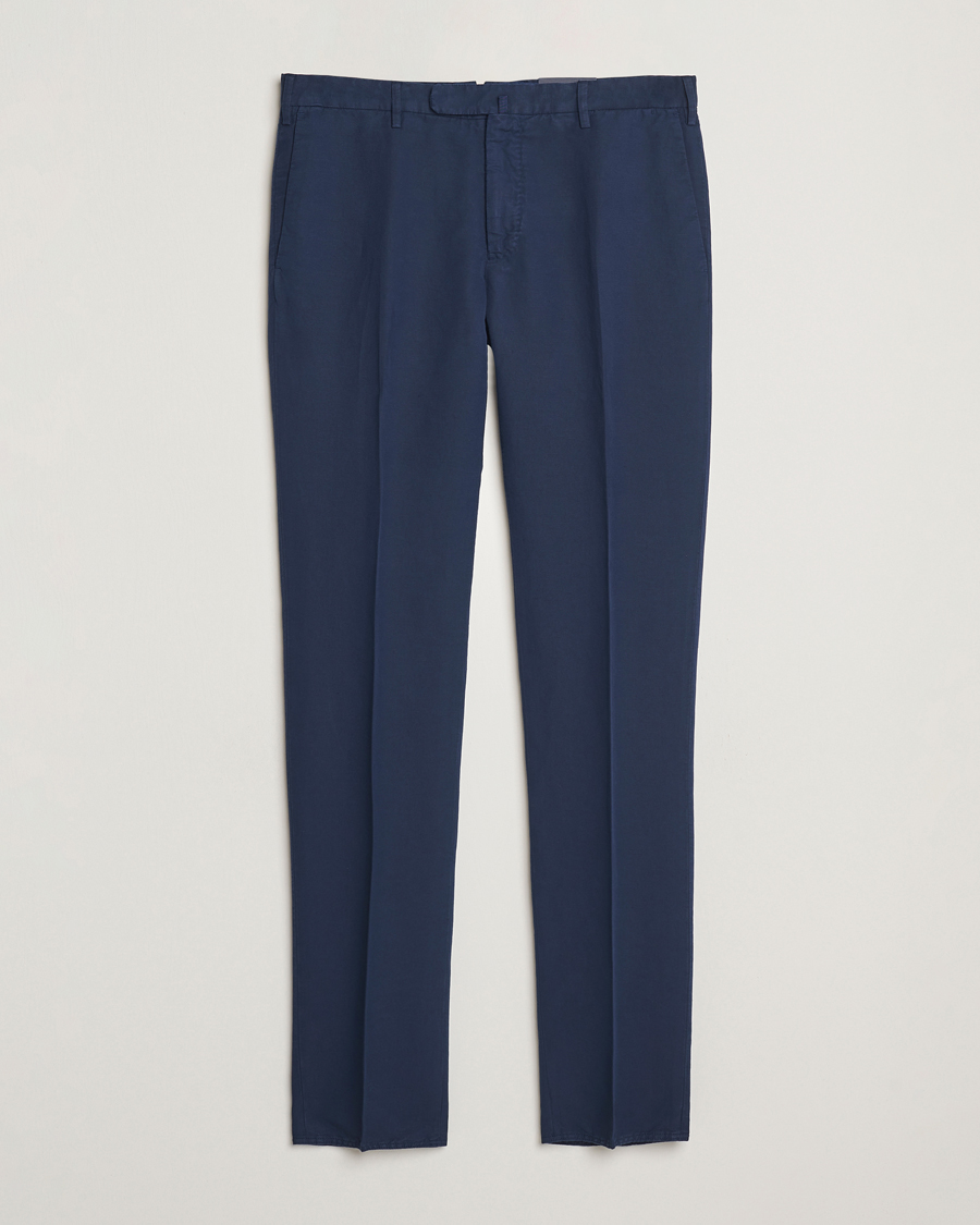 Homme | Pantalons | Incotex | Slim Fit Chinolino Trousers Navy