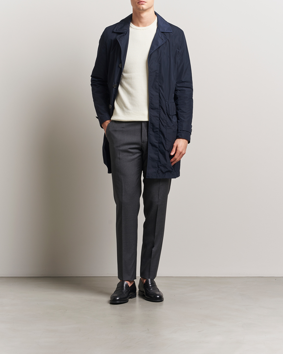 Homme | Pantalons | Incotex | Slim Fit Super 100s Wool Trousers Medium Grey