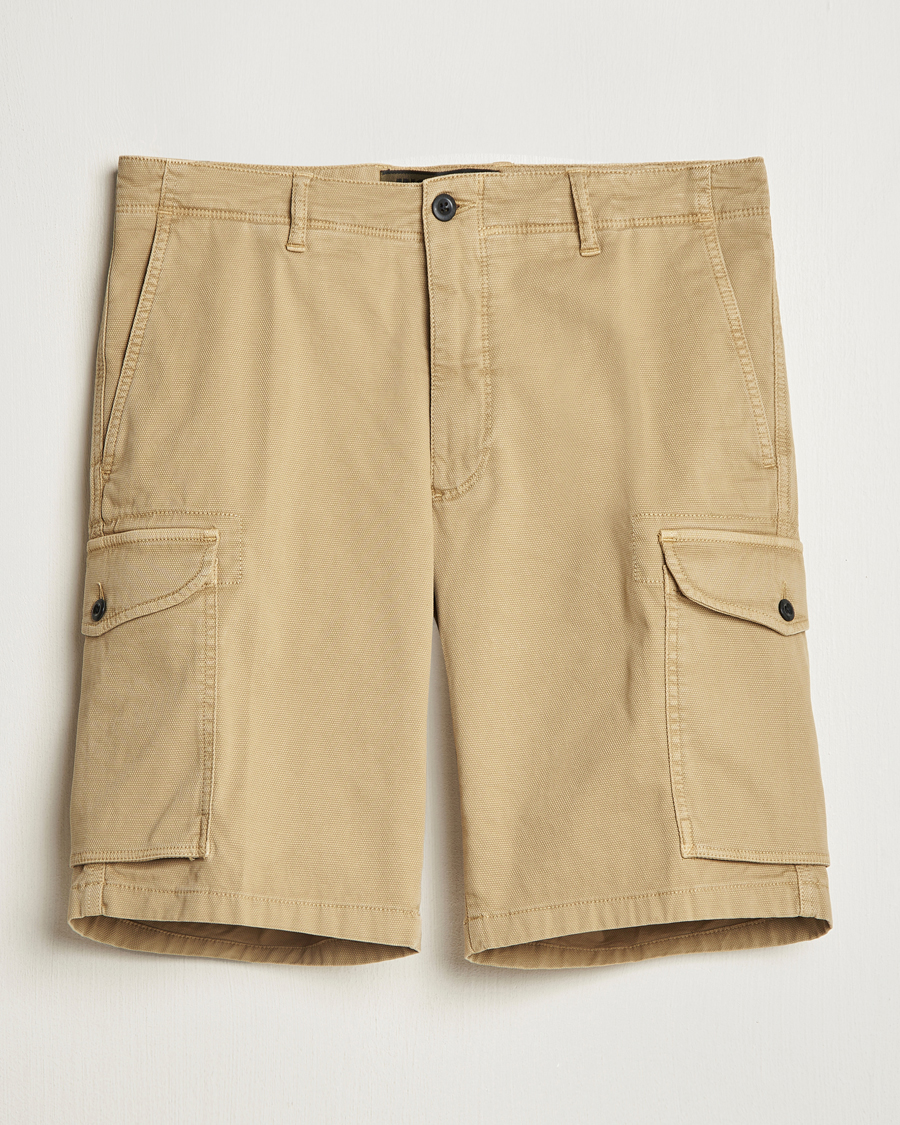 Homme | Shorts | Incotex | Cotton Cargo Shorts Beige