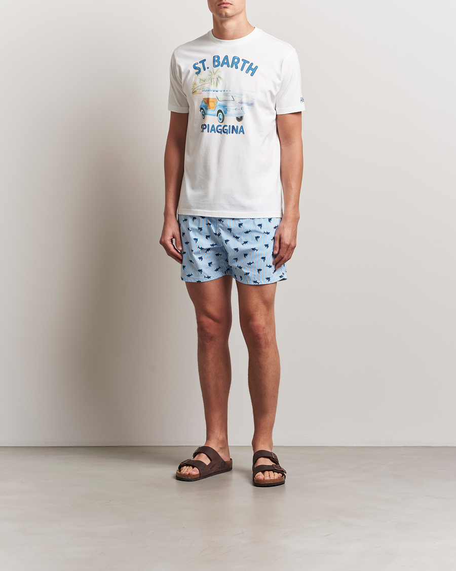 Homme | T-shirts | MC2 Saint Barth | Printed Cotton T-Shirt Spiaggina