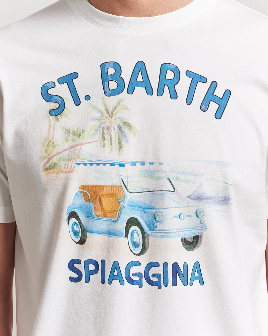 Homme | T-shirts | MC2 Saint Barth | Printed Cotton T-Shirt Spiaggina