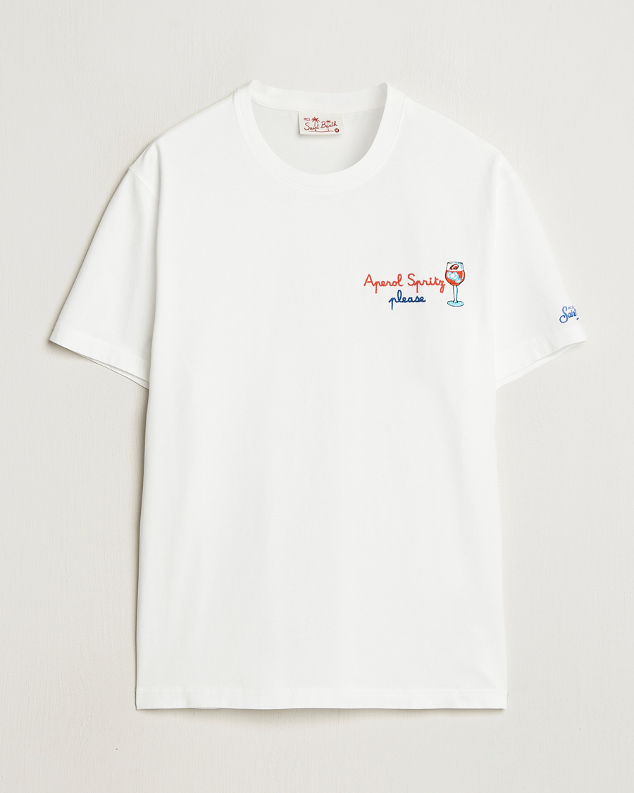 Homme | T-shirts | MC2 Saint Barth | Printed Cotton T-Shirt Spritz Please