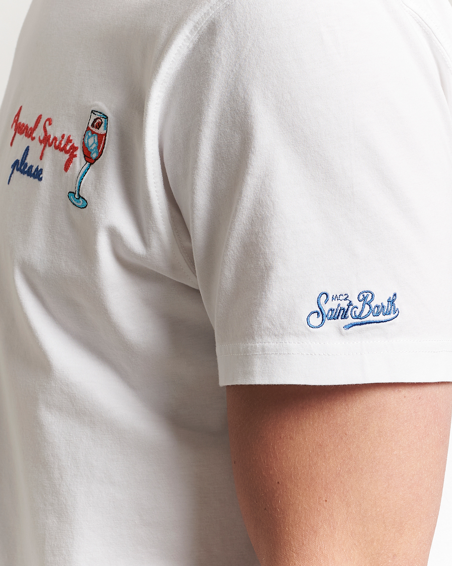 Homme | T-shirts | MC2 Saint Barth | Printed Cotton T-Shirt Spritz Please
