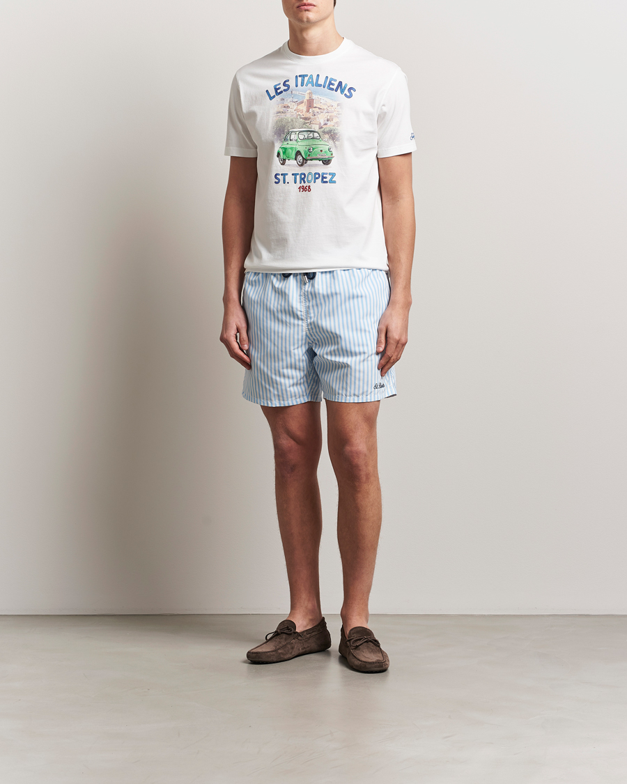 Homme | T-shirts | MC2 Saint Barth | Printed Cotton T-Shirt Italiennes